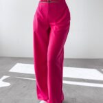 Spodnie casualowe SEINE OLAVOGA amarantowe