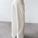 Spodnie z wysokim stanem XAUS OLAVOGA ecru