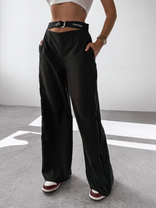 Spodnie casualowe SEINE OLAVOGA czarne