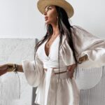 Komplet muślinowy NEGRONI OLAVOGA ecru