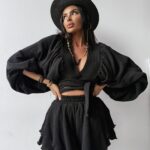 Komplet muślinowy NEGRONI OLAVOGA czarny