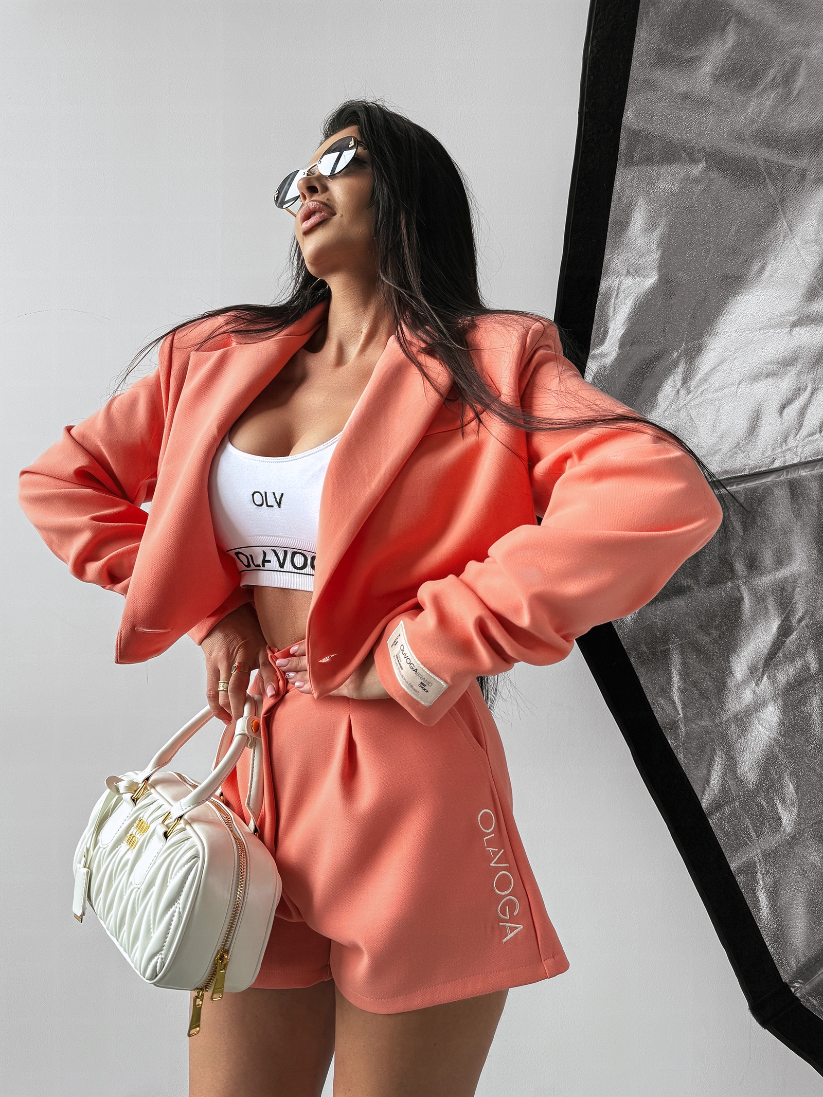 Marynarka żakiet SANGRIA OLAVOGA koralowa