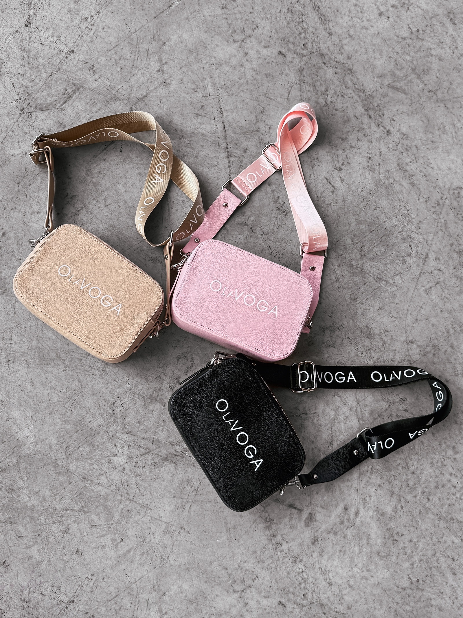 Torebka listonoszka MIDNIGHT OLAVOGA pudrowy róż