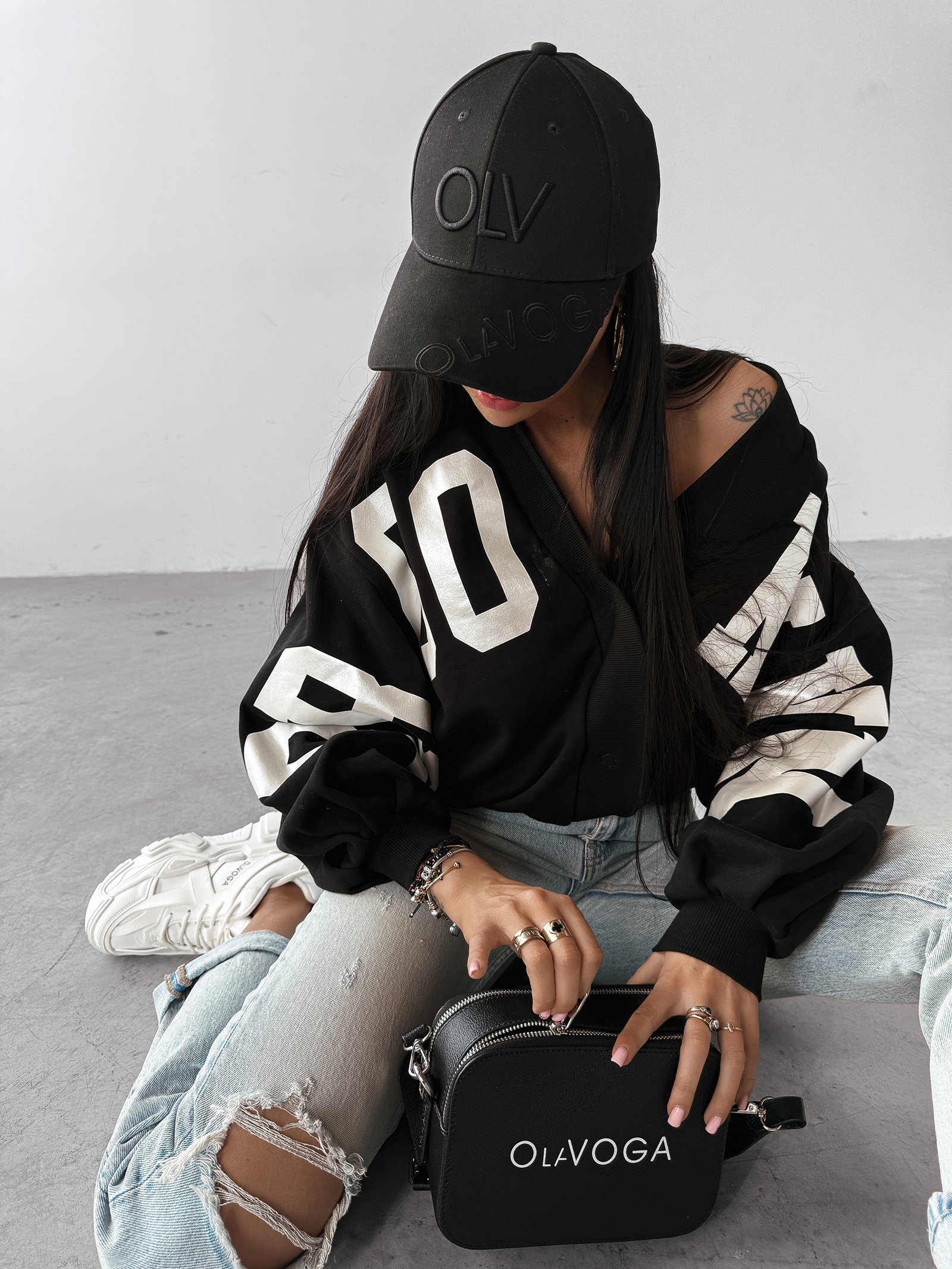 Czapka z daszkiem UNFAIR OLAVOGA czarna