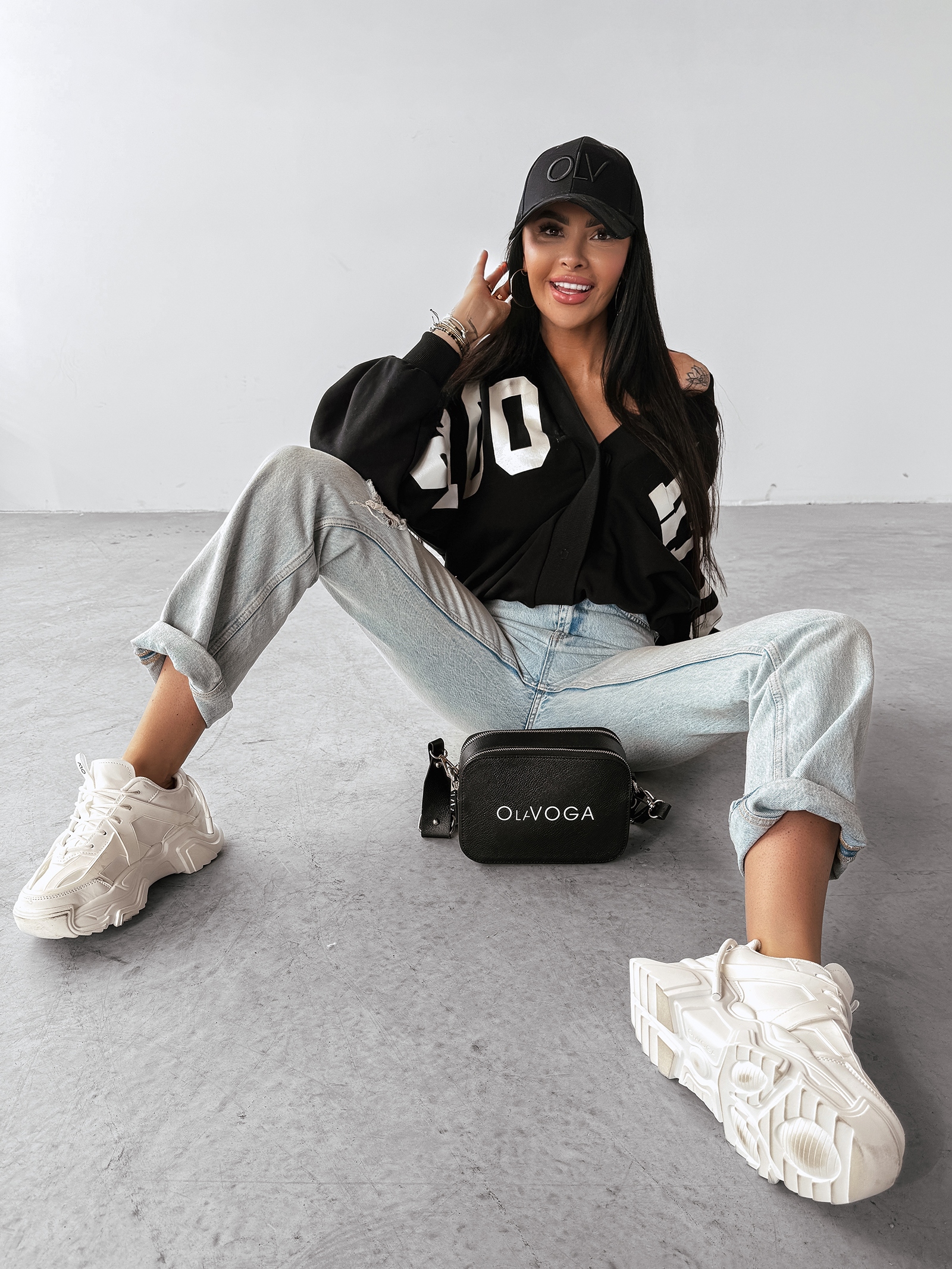 Czapka z daszkiem UNFAIR OLAVOGA czarna