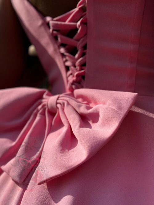 Sukienka rozkloszowana NB Lija różowa