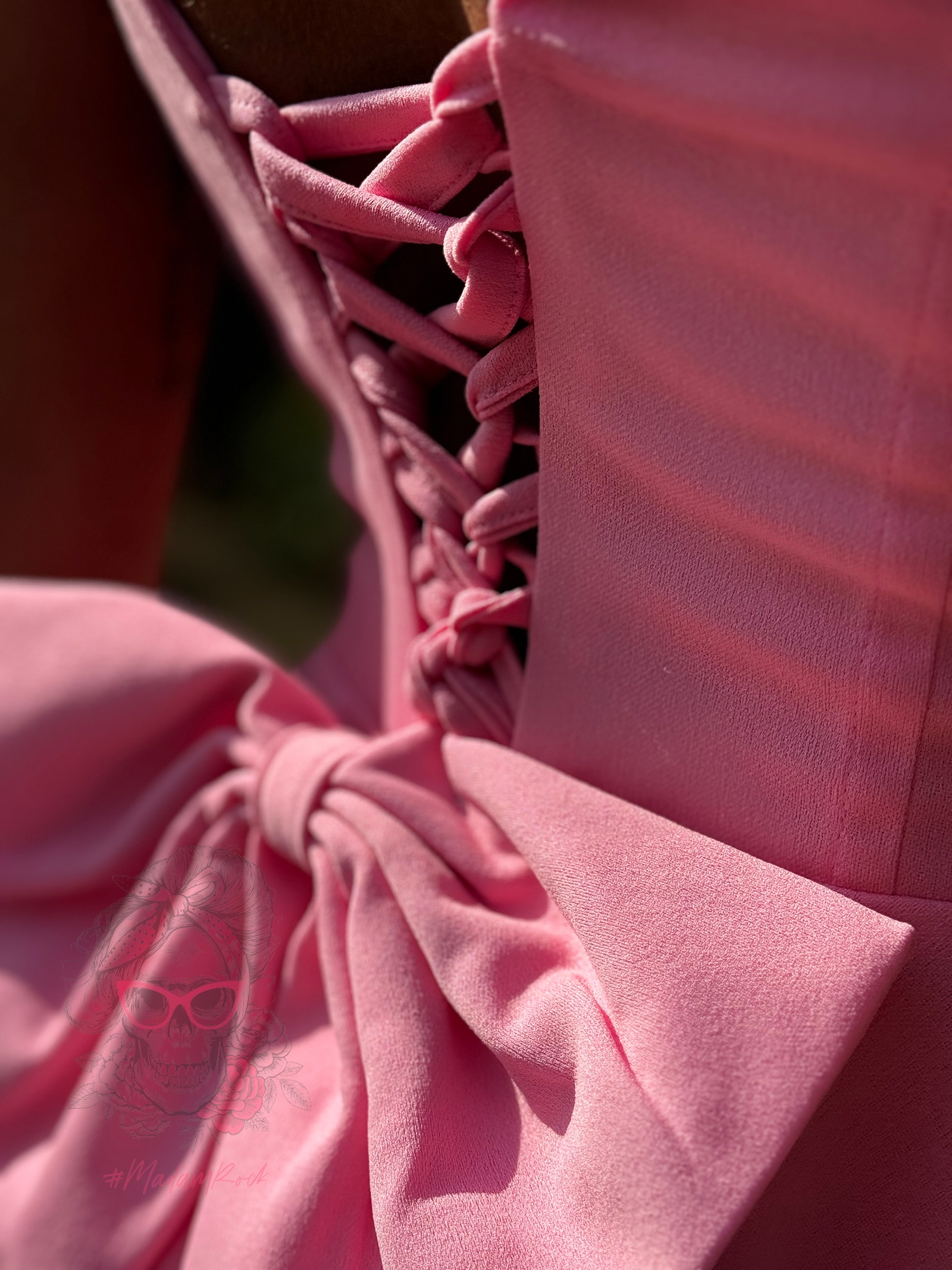 Sukienka rozkloszowana NB Lija różowa