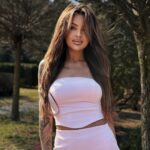 Komplet z kokardkami top + mini NB Kikri jasnoróżowy