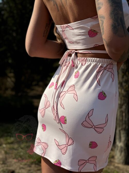 Komplet w kokardki NB Cesse pudrowy