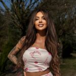 Komplet w kokardki NB Cesse pudrowy