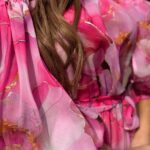 Sukienka maxi NB Boloria kwiaty różowa