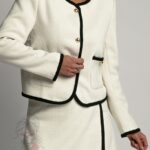 Komplet elegancki Chenele ecru