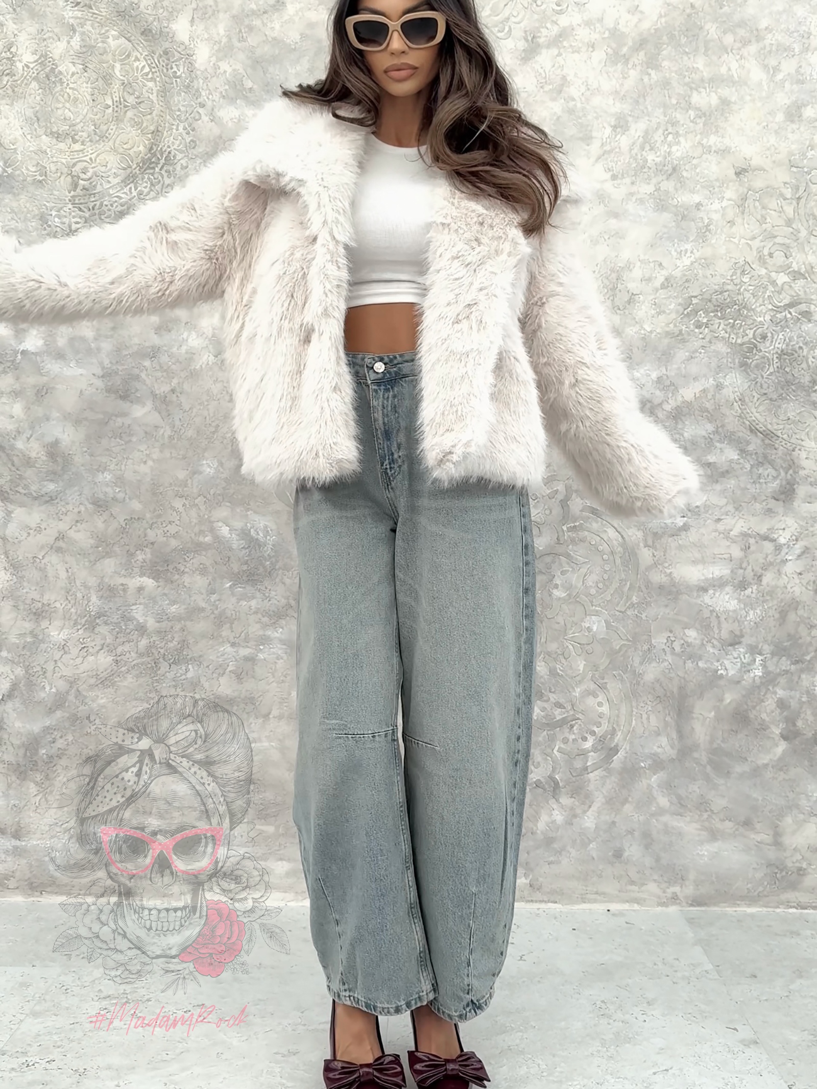 Spodnie baggy Isto niebieskie Spodnie baggy Isto niebieskie