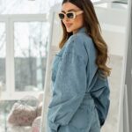 Komplet jeansowy Mass niebieski