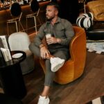 Komplet męski casualowy STARLIING OLAVOGA khaki