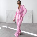 Garnitur damski MARGARITA OLAVOGA różowy