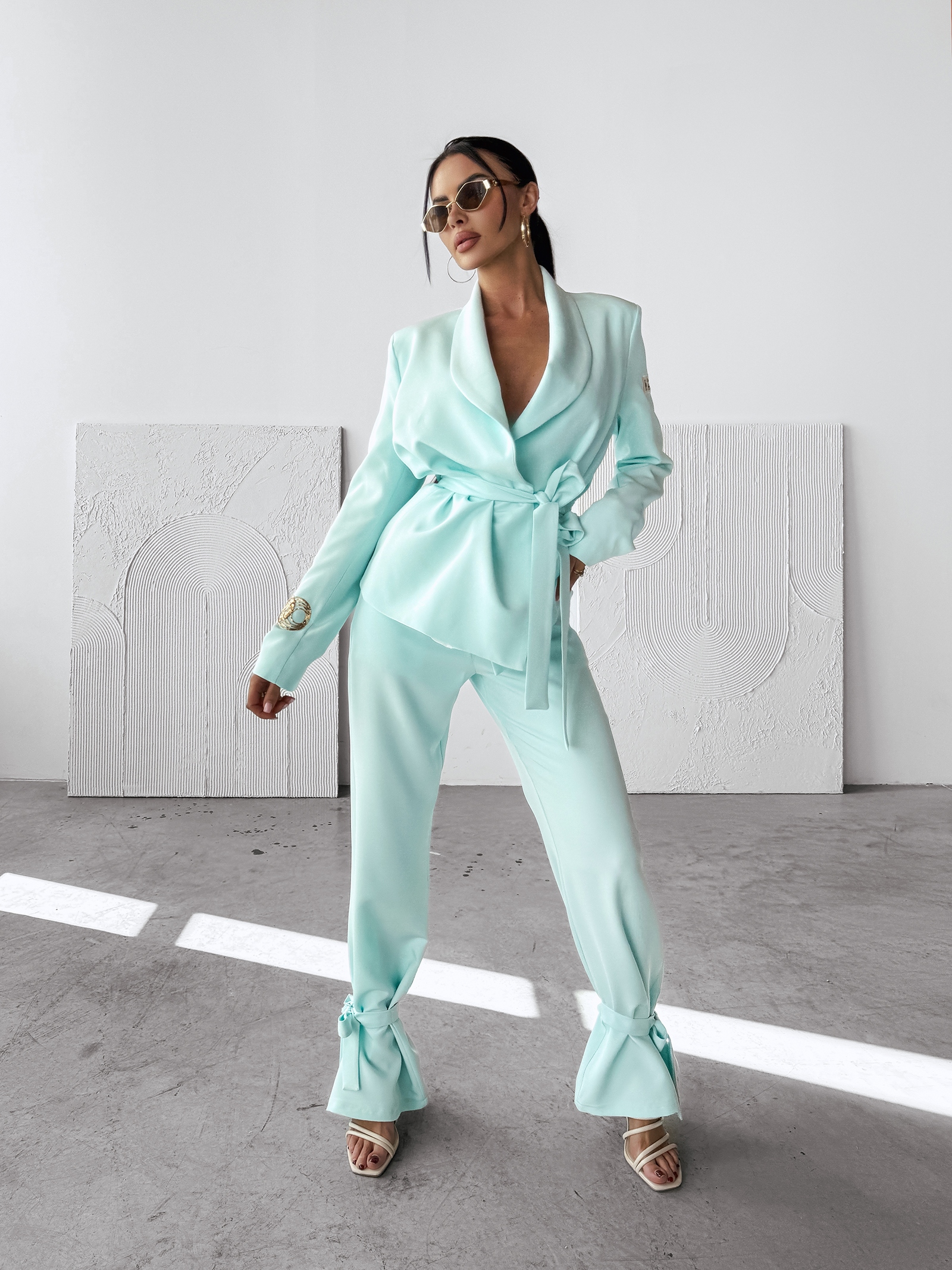 Garnitur damski MARGARITA OLAVOGA niebieski