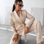 Garnitur damski MARGARITA OLAVOGA beżowy