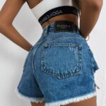 Szorty damskie FLYLIE OLAVOGA ciemnoniebieskie