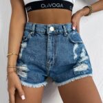 Szorty damskie FLYLIE OLAVOGA ciemnoniebieskie