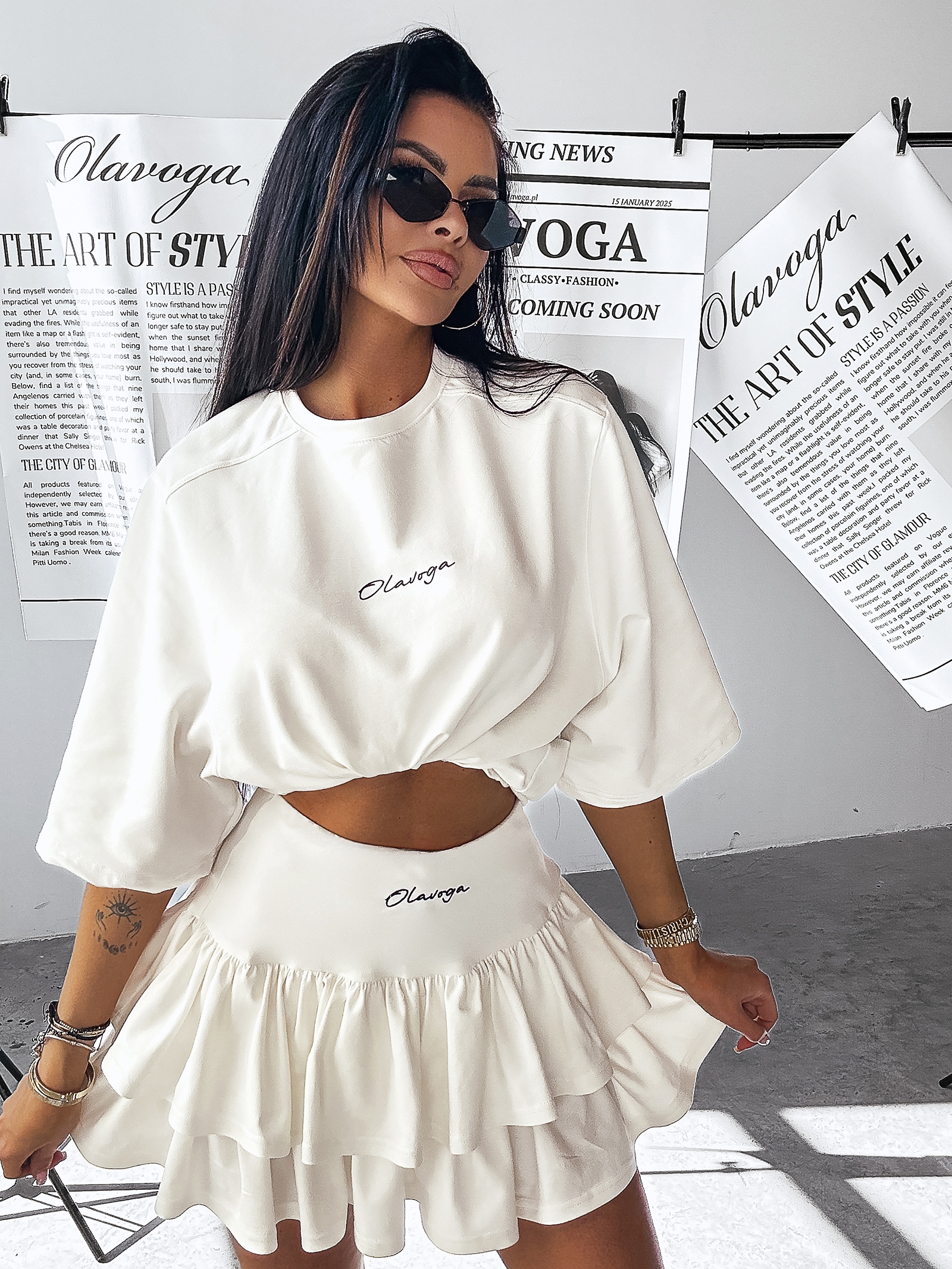 Spódniczko-spodenki OLMECA OLAVOGA ecru