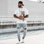 T-shirt męski klasyczny VERNICE OLAVOGA ecru