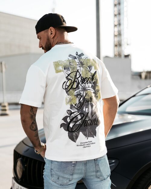 T-shirt męski klasyczny GREAK OLAVOGA ecru