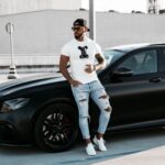 T-shirt męski slim CAVE OLAVOGA ecru