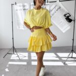 T-shirt bawełniany CAMPARI OLAVOGA żółty