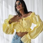 Bluzka hiszpanka TALISKER OLAVOGA żółta