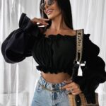 Bluzka hiszpanka TALISKER OLAVOGA czarna