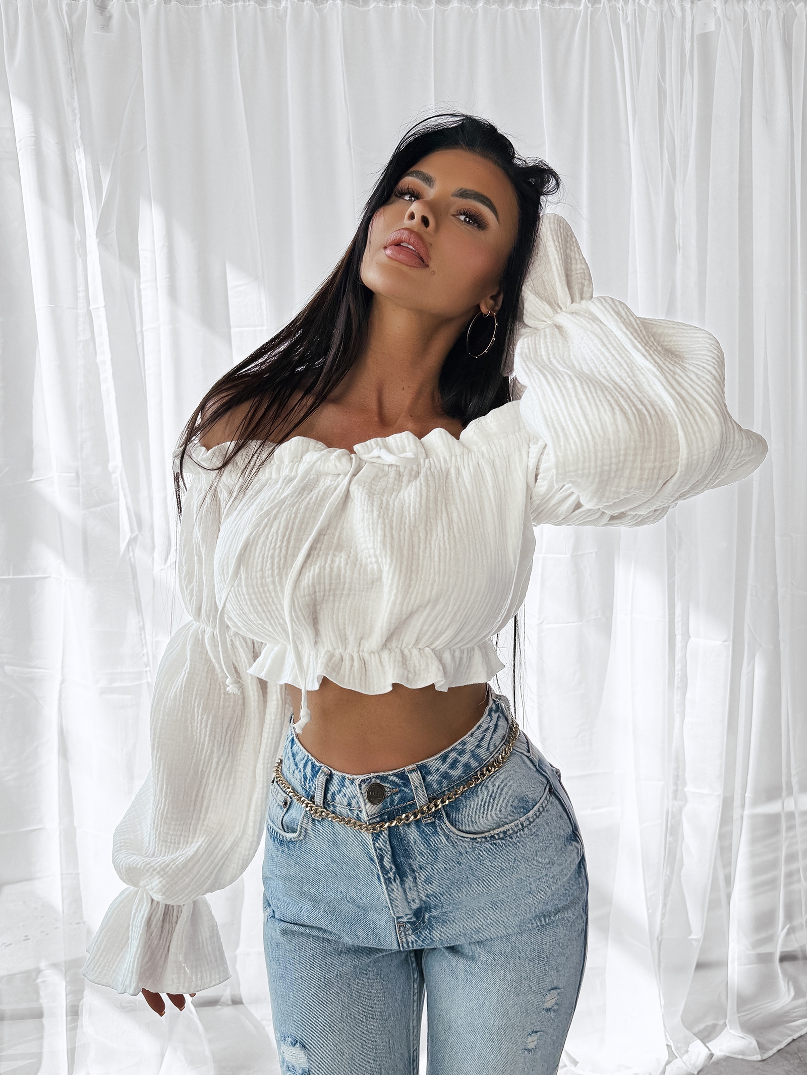 Bluzka hiszpanka TALISKER OLAVOGA ecru