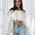 Bluzka hiszpanka TALISKER OLAVOGA ecru