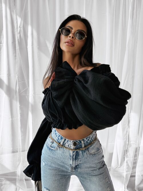 Bluzka hiszpanka TALISKER OLAVOGA czarna