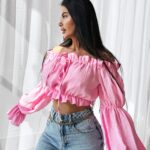 Bluzka hiszpanka TALISKER OLAVOGA różowa