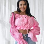 Bluzka hiszpanka TALISKER OLAVOGA różowa