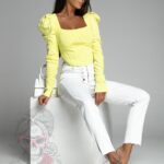 Bluzka gorsetowa Corsetto limonka