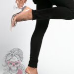 Czółenka transparentne Madam Lyli II srebrne