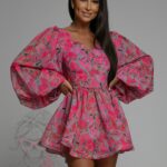 Sukienka mini NB Ohridella różowa