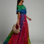 Sukienka maxi NB Butterflies for brunets kolorowa