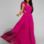 Sukienka Maxi NB GlamBoss amarantowa