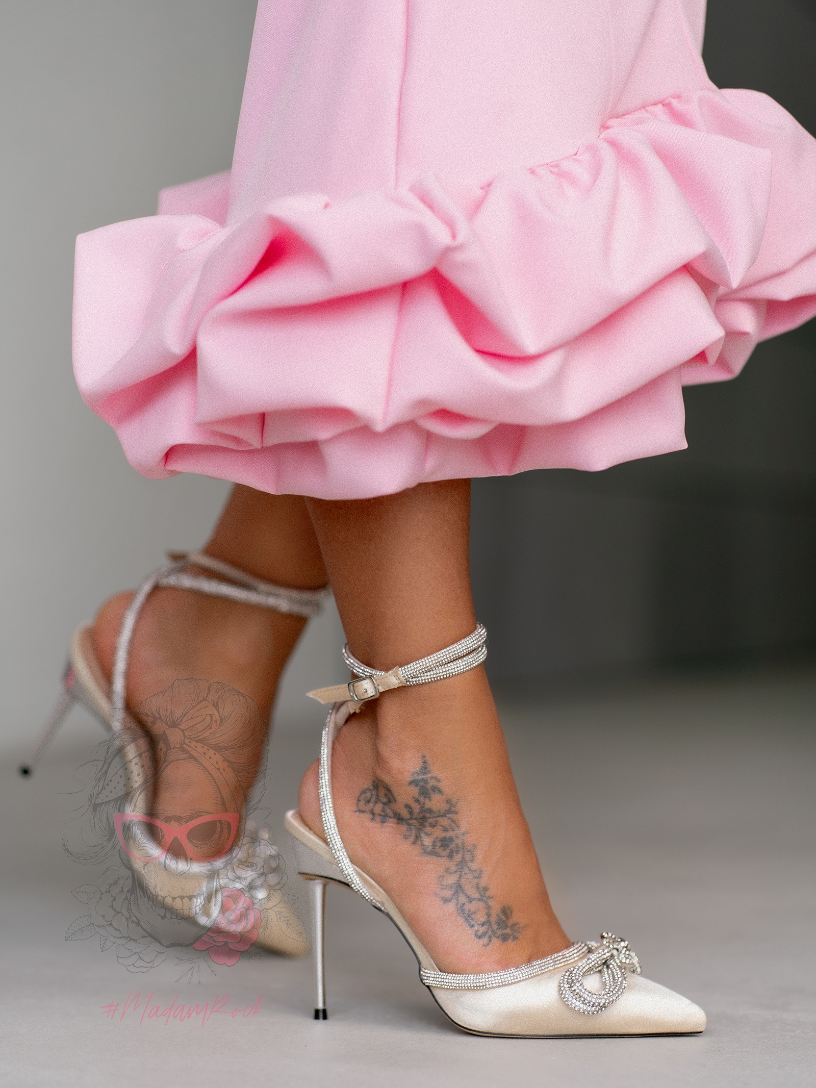 Czółenka satynowe Pretty Woman IV białe wino Czółenka satynowe Pretty Woman IV białe wino