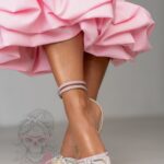 Czółenka satynowe Pretty Woman IV białe wino