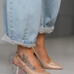 Czółenka lakierowane Madam Jore nude