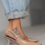 Czółenka lakierowane Madam Jore nude