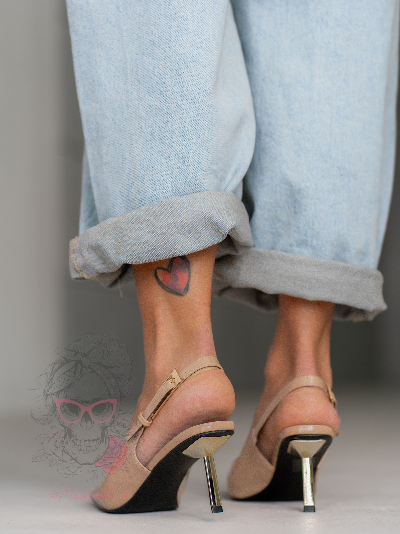 Czółenka lakierowane Madam Jore nude