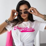 T-shirt bawełniany LINDO OLAVOGA biały