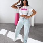 T-shirt bawełniany LINDO OLAVOGA biały