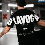 T-shirt męski bawełniany CONELI OLAVOGA czarny