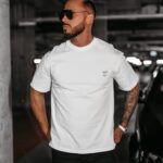 Koszulka męska bawełniana LANDO OLAVOGA ecru